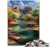 Puzzle da 1000 pezzi per adulti, paesaggio da sogno del sud-ovest, decorazione da parete per giochi educativi, regali per donne e uomini, 38x26cm