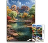 Puzzle da 1000 pezzi per adulti Paesaggio da sogno del sud-ovest, regalo di compleanno fai da te, giocattoli per bambini dai 14 anni in su (dimensioni 50x75cm)