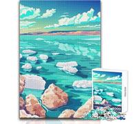 Puzzle da 1000 pezzi per adulti Paesaggio del Mar Morto Meraviglioso per le giornate di ozio pigro Giocattolo affidabile con taglio aderente Dimensioni 38x52cm