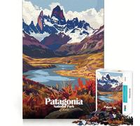Puzzle da 1000 pezzi per adulti,paesaggio del Parco Nazionale della Patagonia,Cile,con intagli lisci,attività stimolante per la mente,divertimento per il tempo libero,decorazione natalizia,regalo