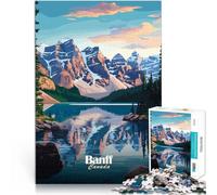 Puzzle da 1000 pezzi per adulti Paesaggio del Parco Nazionale di Banff Analisi e logica con pezzi completamente interconnessi di forma casuale 38x26cm