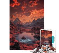 Puzzle da 1000 pezzi per adulti paesaggio del Pianeta Rosso regalo per ragazzi giochi rilassanti per tutta la famiglia regalo di compleanno regali (dimensioni 38x26cm)