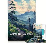 Puzzle da 1000 pezzi per adulti,paesaggio del Sentiero degli Appalachi,USA,con intagli precisi,gioco di logica,divertimento per il tempo libero,compleanno,attività artistica (50x75cm)