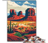 Puzzle da 1000 pezzi per adulti, paesaggio della Monument Valley, adatto a persone dai 14 anni in su Difficile da completare ma divertente e umoristico Ottimo regalo Dimensioni: 26x38cm