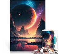 Puzzle da 1000 pezzi per adulti Paesaggio dell'alba dello spazio Gioco intellettuale giocattolo Migliorare l'amore tra le coppie 75x50cm