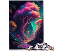 Puzzle da 1000 pezzi per adulti, paesaggio delle fiabe foreste, giocattolo di intrattenimento familiare, 26 x 38 cm, adatto come decorazione da scrivania