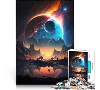 Puzzle da 1000 pezzi per adulti Paesaggio dell'oasi galattica giocattoli educativi per l'apprendimento Gioco educativo per compleanno e Natale 52x38cm