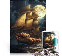 Puzzle da 1000 pezzi per adulti Paesaggio di barche a vela giochi divertenti per famiglie con pezzi completamente interconnessi di forma casuale 50x70cm