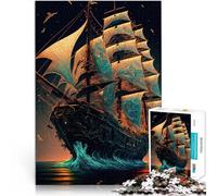 Puzzle da 1000 pezzi per adulti Paesaggio di barche a vela Gioco impegnativo e gioco in famiglia offerte come regali per tutta la famiglia 38x26cm