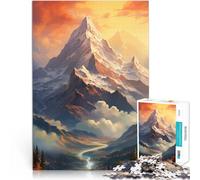 Puzzle da 1000 pezzi per adulti Paesaggio di Montagna Puzzle educativo Adatto per la decorazione dell'ufficio 19,7 "x 29,5" Adatto per adolescenti da 14 anni e oltre