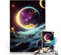 Puzzle da 1000 pezzi per adulti Paesaggio di un pianeta alieno Fatto di cartone per 14+ Vacanza a casa: uccidere il tempo Idee regalo misurare：38x52cm