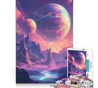 Puzzle da 1000 pezzi per adulti, paesaggio di un pianeta alieno, gioco impossibile, sfida difficile, per rafforzare l'amore tra le coppie 38x52cm