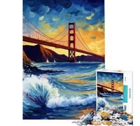 Puzzle da 1000 pezzi per adulti paesaggio dorato da sogno giocattolo decorativo da parete un'opera d'arte ideale come regalo per tutta la famiglia (dimensioni 38x52cm)