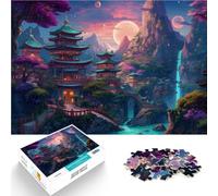 Puzzle da 1000 pezzi per adulti Paesaggio fantastico 9 Antistress Vacanza in patria Uccidere il tempo Migliorare l'amore tra le coppie 38x26cm