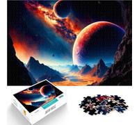 Puzzle da 1000 pezzi per adulti Paesaggio fantastico Difficile da completare ma divertente e umoristico Migliorare l'amore tra le coppie 38x26cm