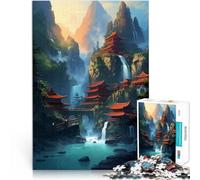 Puzzle da 1000 pezzi per adulti paesaggio fantastico Giocattolo educativo intellettuale decomprimente Migliorare l'amore tra le coppie 52x38cm