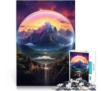 Puzzle da 1000 pezzi per adulti Paesaggio fantastico per il giocattolo di sfida del gioco educativo Regalo di compleanno, regali, arte murale 38x26cm
