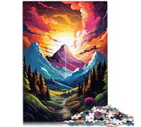 Puzzle da 1000 pezzi per adulti, paesaggio fantastico sotto il tramonto, gioco stimolante regali, ottimo regalo adatto per adolescenti dai 14 anni e oltre, 26 x 38 cm