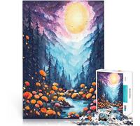 Puzzle da 1000 pezzi per adulti Paesaggio forestale moderno Per il divertimento in famiglia offerte come regali per tutta la famiglia 75x50cm