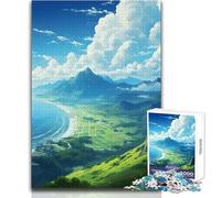 Puzzle da 1000 pezzi per adulti, paesaggio giapponese, calmo e piacevole, per il tempo libero, giocattolo di precisione con fustella avanzata, dimensioni 50x75cm