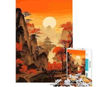Puzzle da 1000 pezzi per adulti paesaggio giapponese gioco di pittura gioco intellettuale gioco per famiglie adatto alle coppie ottimo regalo per gli amanti dei giochi (dimensioni 50x75cm)
