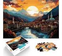 Puzzle da 1000 pezzi, per adulti, paesaggio, giochi di relax, 50 x 75 cm, con parti completamente intrecciate a caso, adatto per bambini e ragazzi dai 14 anni in su