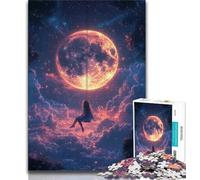 Puzzle da 1000 pezzi per adulti Paesaggio lunare, aiuta il cervello ad allenare i giocattoli avvincenti per coltivare la pazienza Decorazione perfetta (75x50cm)