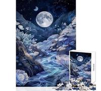 Puzzle da 1000 pezzi per adulti Paesaggio lunare di Selene Giocattoli fai da te Ottimi regali e giocattoli Giochi rilassanti Migliorare l'amore tra coppie Dimensioni 50x75cm