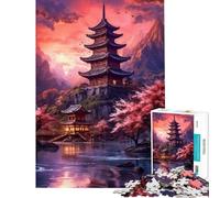 Puzzle da 1000 pezzi per adulti paesaggio lunare giapponese difficile e stimolante un'opera d'arte gioco educativo adatto a persone dai 14 anni in su (38x52cm)