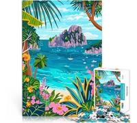 Puzzle da 1000 pezzi per adulti Paesaggio marino dell'isola tropicale Capri Italia Giochi educativi fai da te Regali di compleanno 52x38cm