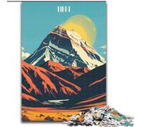Puzzle da 1000 pezzi per adulti, paesaggio montano del Tibet, ideale come regalo educativo per tutta la famiglia, 26x38cm