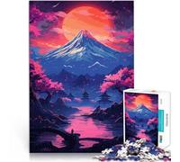 Puzzle da 1000 pezzi per adulti Paesaggio montano giapponese Vacanza a casa: uccidere il tempo Migliorare l'amore tra le coppie 52x38cm
