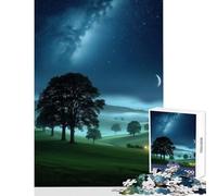 Puzzle da 1000 pezzi per adulti paesaggio notturno giocattoli antistress ottimi regali e giocattoli gioco educativo interessante riduzione dello stress dimensioni 50x75cm