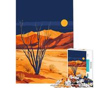 Puzzle da 1000 pezzi per adulti paesaggio notturno nel deserto della Valle della Morte Gioco rilassante che stimola l'intelligenza e crea dipendenza di compleanno ideale per il divertimento
