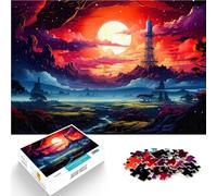 Puzzle da 1000 pezzi per adulti Paesaggio notturno per il giocattolo di sfida del gioco educativo Giocattoli per la decorazione della casa 52x38cm