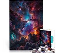 Puzzle da 1000 pezzi per adulti Paesaggio onirico cosmico Giocattoli per l'intrattenimento in famiglia con poster abbinato e foglio di quiz 52x38cm
