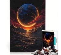 Puzzle da 1000 pezzi per adulti paesaggio planetario con orizzonte luminoso gioco rilassante divertente e spiritoso ideale come regalo 38x52cm