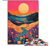 Puzzle da 1000 pezzi per adulti Paesaggio psichedelico Puzzle da 1000 pezzi per adulti Sfida impossibile difficile Giocattolo per adolescenti (dimensioni 26x38cm)