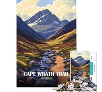 Puzzle da 1000 pezzi per adulti paesaggio scozzese di Cape Wrath Trail gioco per famiglie sfida per l'intelligenza giocattolo avvincente ottimo regalo per il divertimento in famiglia (50x75cm)
