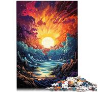 Puzzle da 1000 pezzi per adulti, paesaggio sotto il tramonto, puzzle educativo, regalo di compleanno di Natale, 19,7 "x 29,5", adatto per adolescenti da 14 anni e oltre