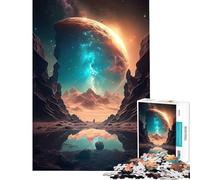 Puzzle da 1000 pezzi per adulti paesaggio spaziale fantasy stimola la mente e migliora la memoria Gioco educativo per maggiori di 14 anni 38x52cm