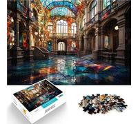 Puzzle da 1000 pezzi, per adulti, paese ungherese, psichedelico, rilassante, giocattolo educativo intellettuale, per ragazzi dai 14 anni in su, 26 x 38 cm