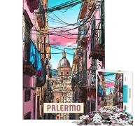 Puzzle da 1000 pezzi per adulti Palermo gioco stimolante giocattolo educativo decorazione da parete ottimo regalo e giocattolo (dimensioni 50x75cm)