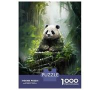 Puzzle Da 1000 Pezzi Per Adulti Panda Bamboo Forest Decor Puzzle Per Adulti Giochi Divertenti Decorazione Murale Difficile Da Completare 52x38cm/1000pcs