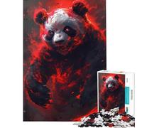 Puzzle da 1000 pezzi per adulti: Panda Guerriero Samurai Divertimento a casa taglio di precisione gioco pratico adatto a partire dai 14 anni (38x26cm)