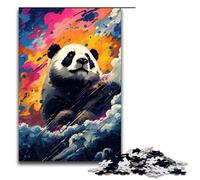 Puzzle da 1000 pezzi per adulti Panda nella caldera circondato da schizzi Un sacco di puzzle educativo gioco educativo per compleanno Natale 75x50 cm
