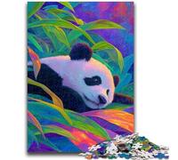 Puzzle da 1000 pezzi per adulti Panda nella foresta di bambù 1000 pezzi per adolescenti, giochi divertenti Decorazione da parete Regali unici per compleanno e Natale (50x75cm)
