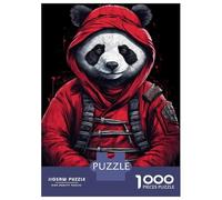 Puzzle Da 1000 Pezzi Per Adulti Panda Ninja Puzzle Per Adulti Giochi Rilassanti Un'opera D'arte Difficile E Stimolante 38x26cm/1000pcs