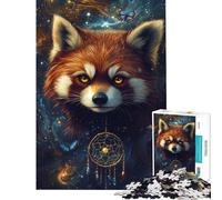 Puzzle da 1000 pezzi per adulti panda rosso cosmo puzzle per adolescenti ideale per passare il tempo in casa stimolare la mente compleanni e altre occasioni 38x52cm