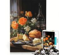 Puzzle da 1000 pezzi per adulti PANE E FORMAGGIO, gioco educativo, sfida impegnativa, rafforza l'amore tra le coppie 38x26cm